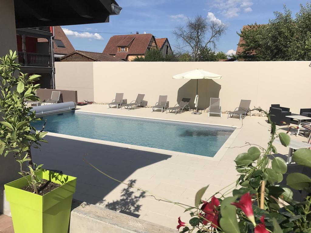 Au Soleil, Hotel Restaurant & Spa Valff Bagian luar foto