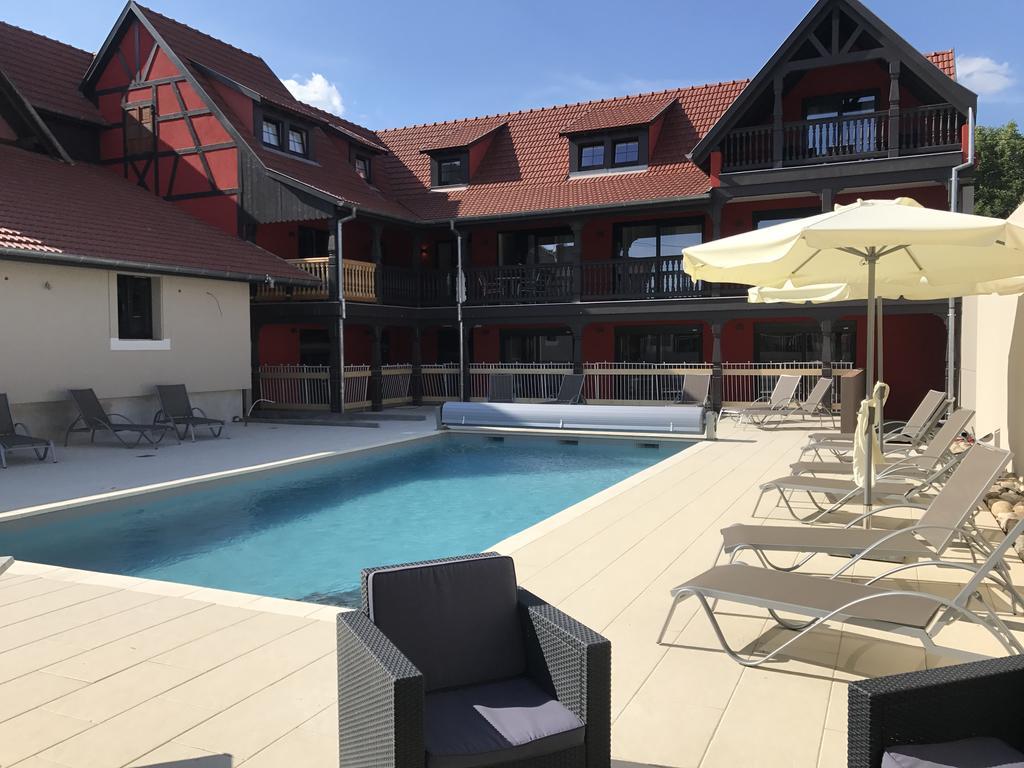 Au Soleil, Hotel Restaurant & Spa Valff Bagian luar foto