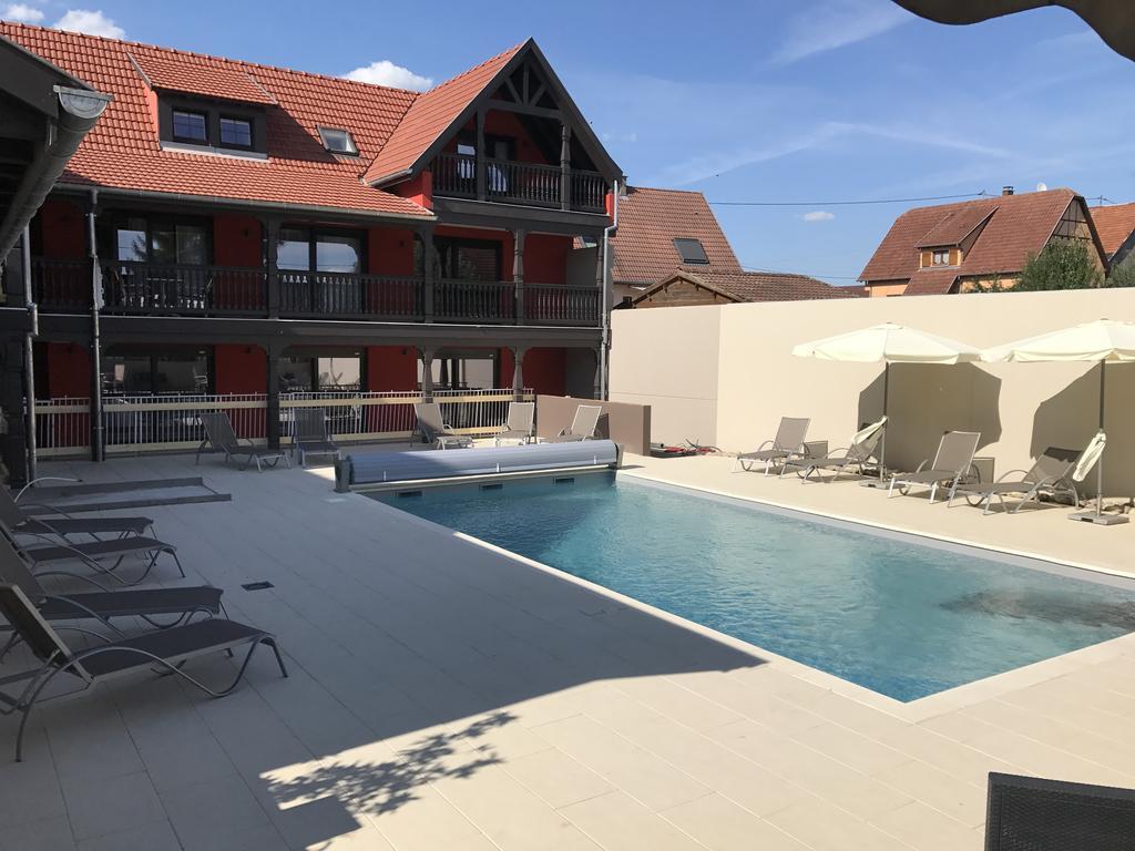 Au Soleil, Hotel Restaurant & Spa Valff Bagian luar foto